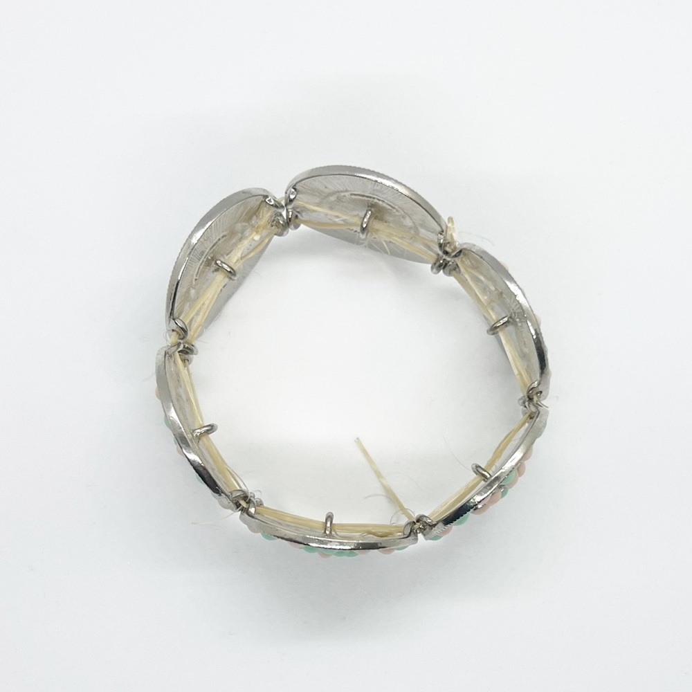 Stretch silver plated bracelet - Picture 5 of 8